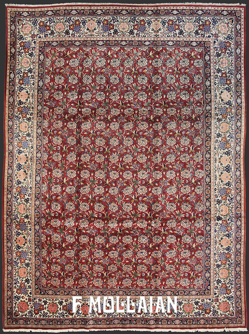 Tappeto Persiano Semi Antico Kashan Kurk n°:99826638